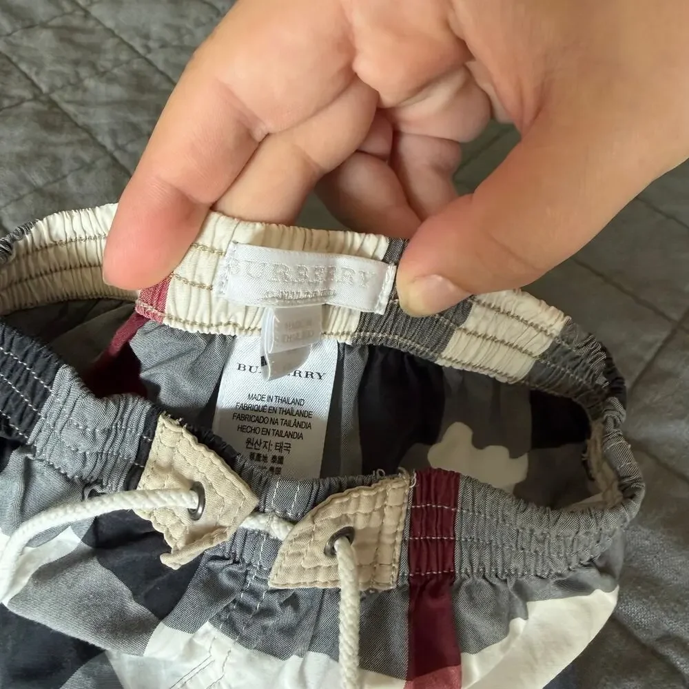 Burberry Authentic Kids Check Swim Shorts Trunks 6M